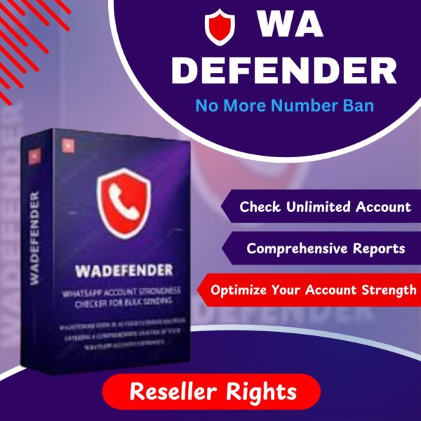 WaDefender-WhatsApp Account Checker (Reseller)